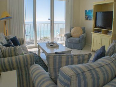 Living Room with Gulf View Living Room with Gulf View