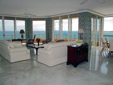 Panoramic Bay View from Living Area