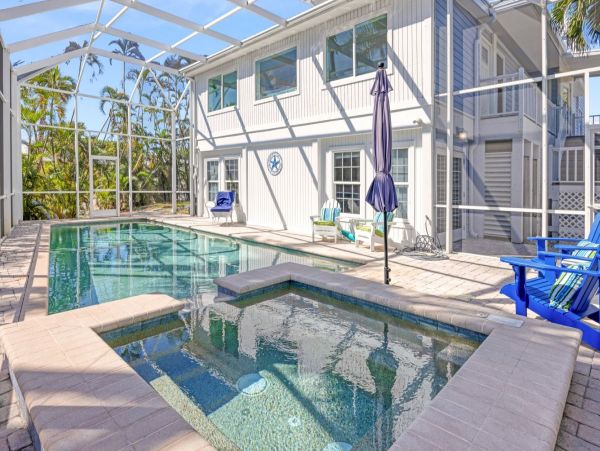 Almost on the Sand Captiva Rental Home Five Bedrooms Sleeps 12