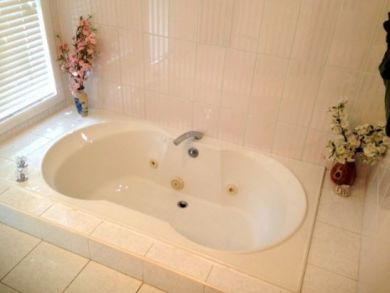 Jetted Tub in Master Bedroom