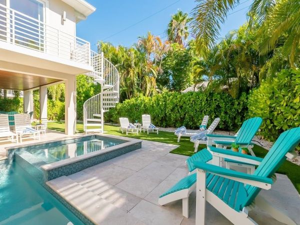 Luxury  Vacation Rental - Anna Maria Island Luxury Home with Pool & Rooftop Deck One Min Walk to the Beach