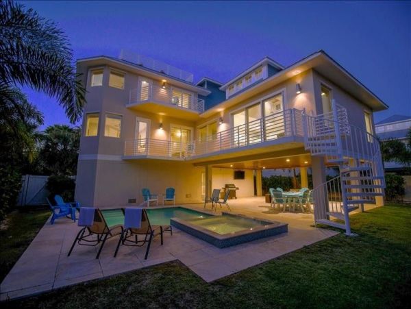 Luxury  Vacation Rental - Anna Maria Island Luxury Home with Pool & Rooftop Deck One Min Walk to the Beach