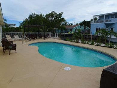 Oceanside private pool with dock home