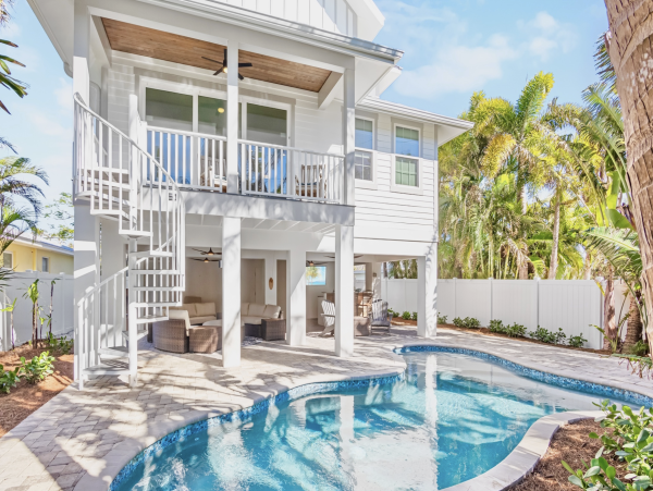 Anna Maria Island Luxury Vacation Rental  4-Bedroom Beach House with Pool & Rooftop Deck
