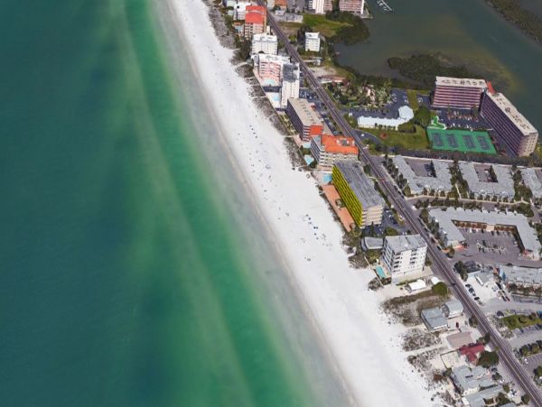 Indian Shores Gulf Front Beach Front Condo - 3 Bedrooms