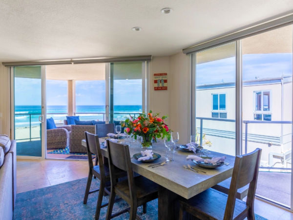 Mission Beach Ocean Front Vacation Condo Rental Four Bedrooms Sleeps Ten
