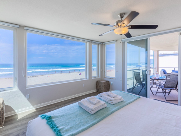 Mission Beach Ocean Front Vacation Condo Rental Four Bedrooms Sleeps Ten