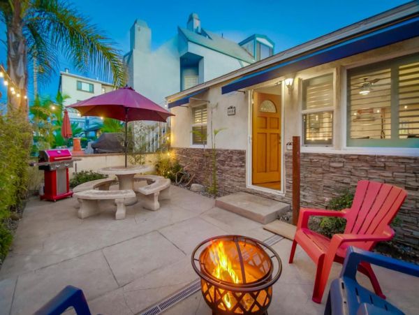 San Diego Two Bedroom Home with Patio & Firepit