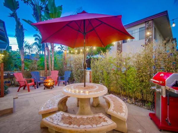 San Diego Two Bedroom Home with Patio & Firepit