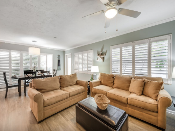Four Bedroom Pool Vacation Rental Across the street from Beach.