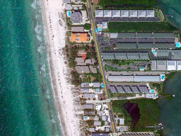 Indian Shores Vacation Rental Located on Beach