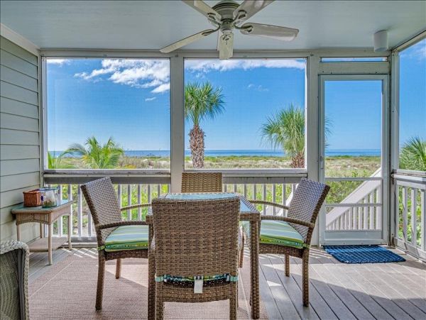 Luxury Boca Grande Beachfront End Unit Townhome Gulf Views
