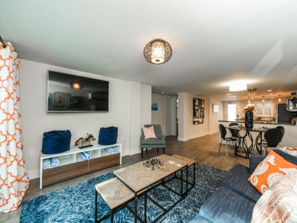Two Bedroom Vacation Duplex Step to Beach and Village Area