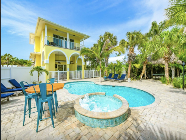 Siesta Key Vacation Rental with Pool Luxury 5-Bed Beach House