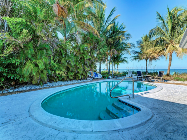 Beachfront Rental on North End Anna Maria with Boat Dock