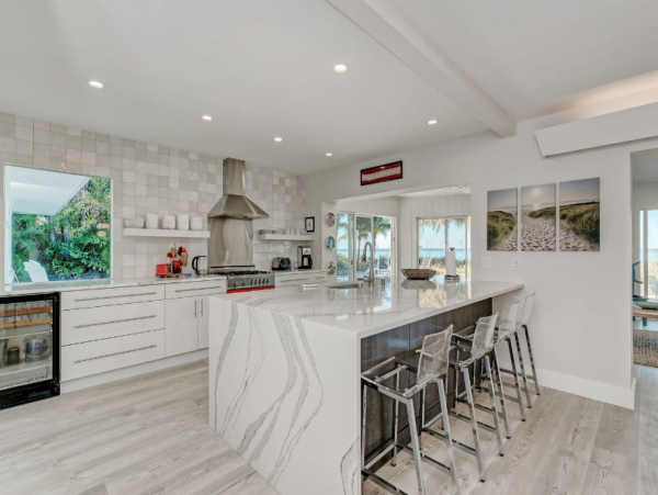 Beachfront Rental on North End Anna Maria with Boat Dock