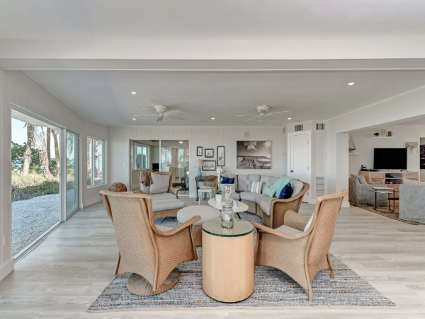 Beachfront Rental on North End Anna Maria with Boat Dock