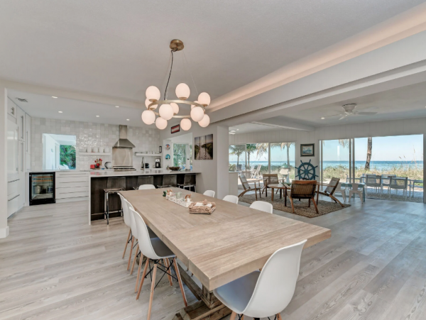 Beachfront Rental on North End Anna Maria with Boat Dock