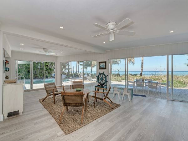 Beachfront Rental on North End Anna Maria with Boat Dock