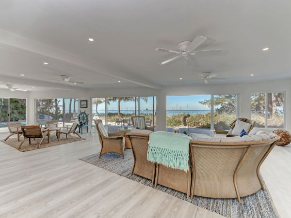 Beachfront Rental on North End Anna Maria with Boat Dock