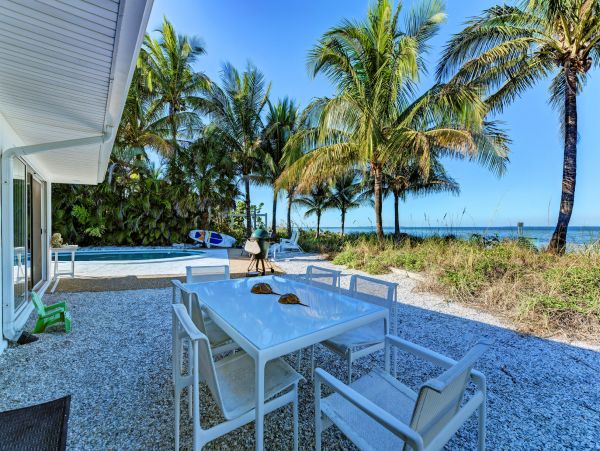 Beachfront Rental on North End Anna Maria with Boat Dock