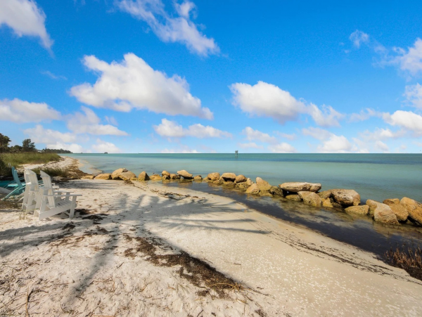 Beachfront Rental on North End Anna Maria with Boat Dock