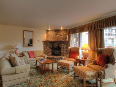 Living Area with Gas Fireplace Living Area with Gas Fireplace