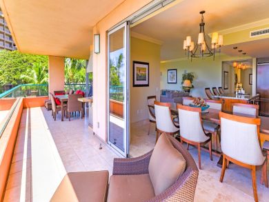 Dining Table with Doors to Outside