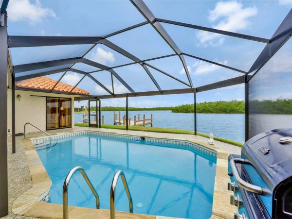 Marco Island Luxury Waterfront Vacation Rental Pool Home