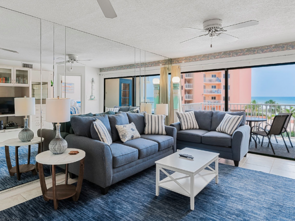 Three Bedroom With Gulf and Beach Views