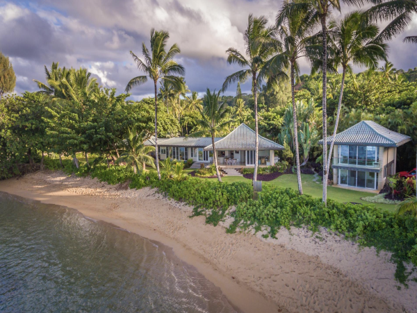 Princeville Kauai Luxury Beachfront House and Guest House