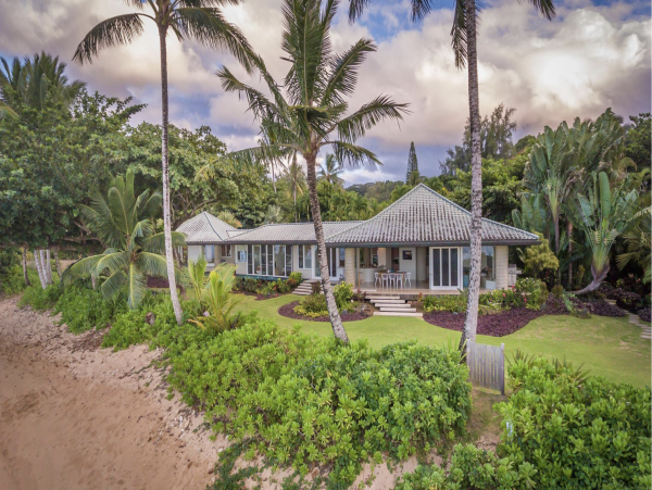 Princeville Kauai Luxury Beachfront House and Guest House