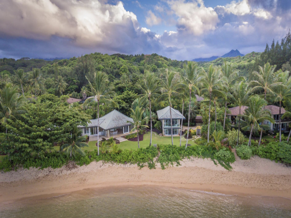 Princeville Kauai Luxury Beachfront House and Guest House