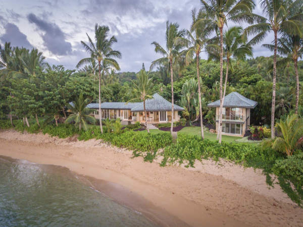 Princeville Kauai Luxury Beachfront House and Guest House