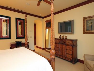 Wall Mounted TV in Bedroom