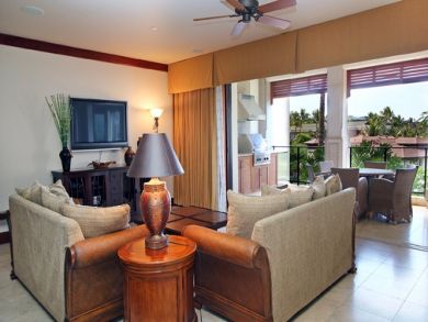 Wall Mounted TV in Living Area