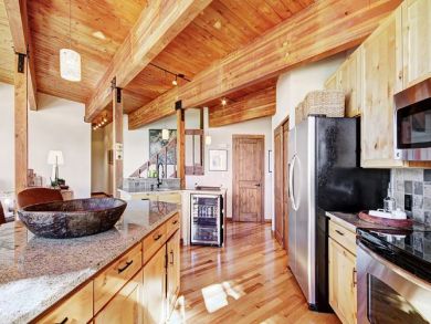 Stainless Steel Appliances in Kitchen