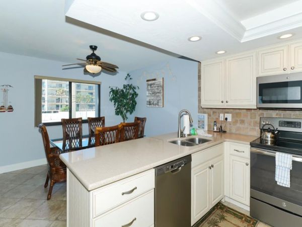 Three Bedroom Two Bathroom Second Floor Condo with Gulf View