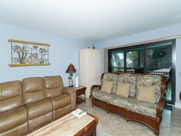 Three Bedroom Two Bathroom Second Floor Condo with Gulf View
