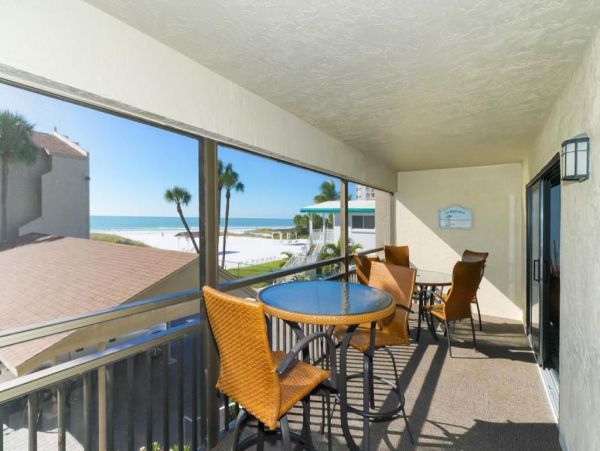 Three Bedroom Two Bathroom Second Floor Condo with Gulf View