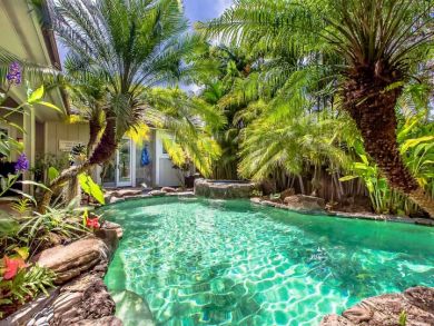 Pool with Lush Gardens