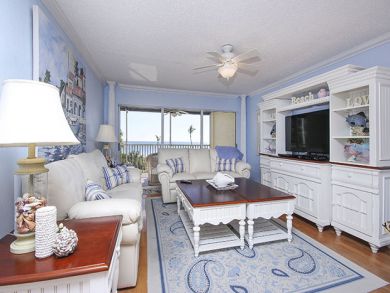 Large Flat Screen TV in Living Area
