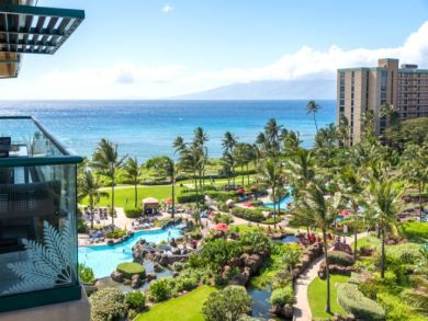 A stunning Maui Beach Rental Accommodation View Four Pools