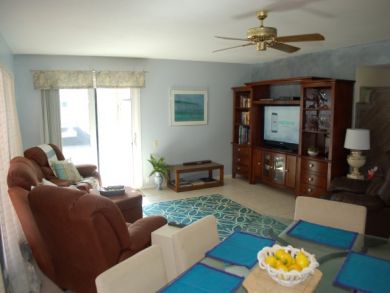 Living Area with Flat Screen TV