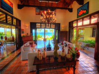 Oceanfront Vacation Villa in Dominican Republic Views