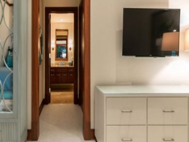 Wall Mounted TV in Bedroom