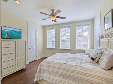 Bedroom with Flat Screen TV