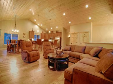Spacious Living Area with High End Furnishings
