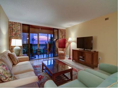 Living Area with Flat Screen TV