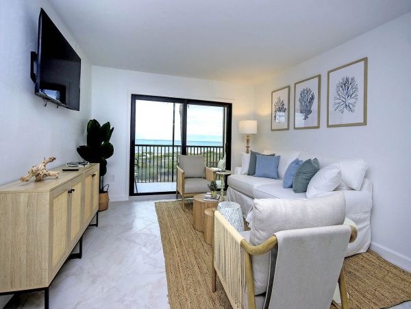 Sanibel Island Beachfront Condo Rental  Gulf View Vacation Condo with Updated Interiors
